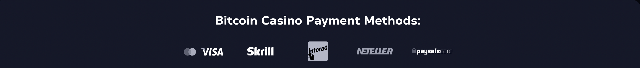 payment methods by 7bitcasino